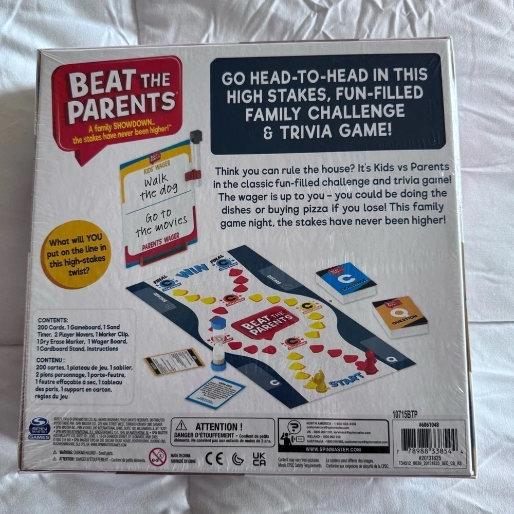 Spin Master Games Beat The Parents Classic Family Trivia Game Kids vs Parents